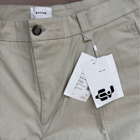 NWT Eytys Scout WideLeg Pants Pearl (Light Grey) 52 Men’s / 42 Women’s Oversized - Picture 11 of 12